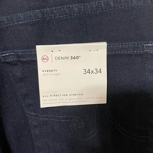 AG Everett Slim Straight Dark Wash - 34x34